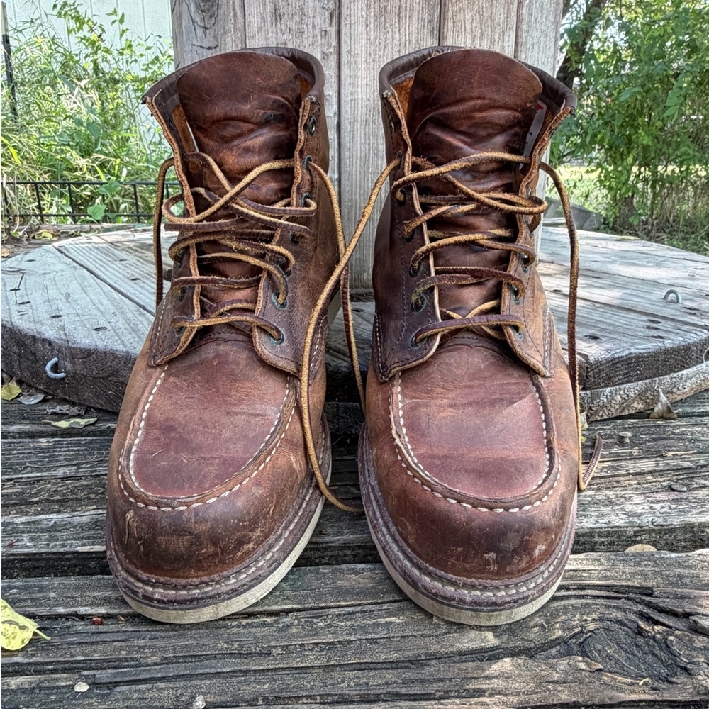 RED WING HERITAGE 1907 6” Classic Moc Mens Boot 11.5D Copper Rough&Tough Leather - Picture 2 of 12